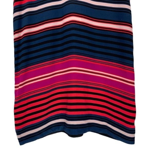 NWT Caviar Joie Dawna Multicolored Striped 100% Silk Tank Dress Size XS - Picture 7 of 11